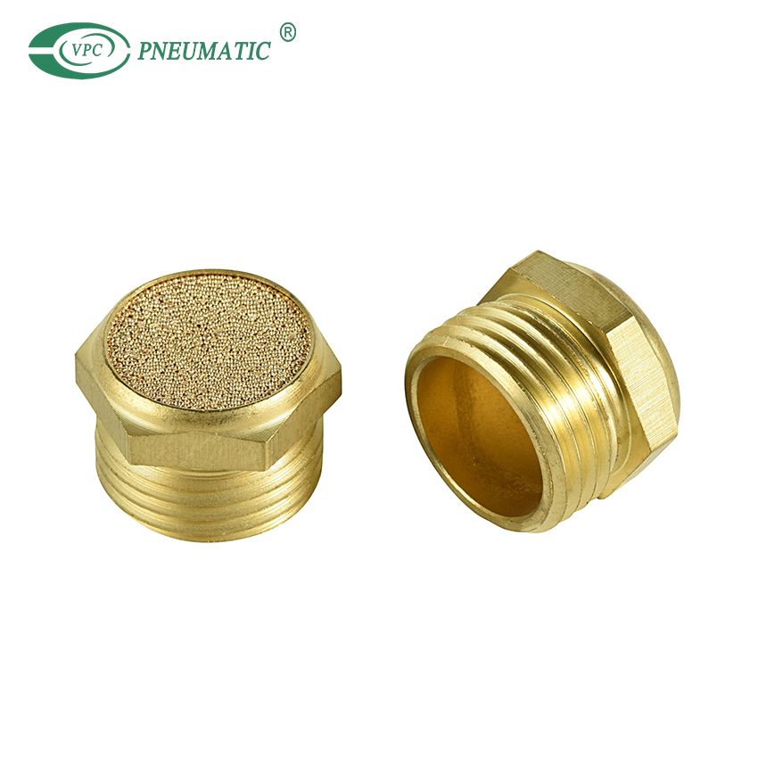 Silenciador de bronce corto 1/4"