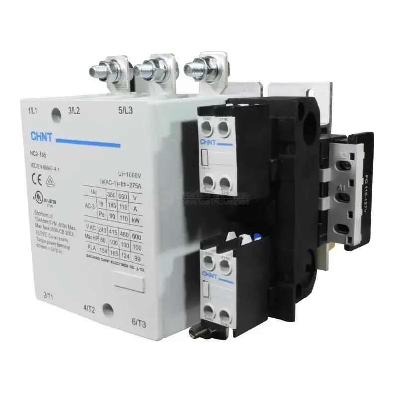 CONTACTOR TRIPOLAR NC2-185 110V 50/60Hz