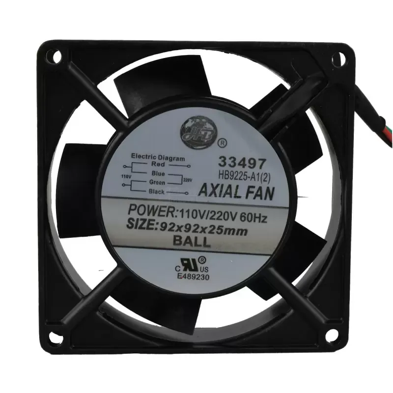 Ventilador de balineras 92X92X25MM 33497 EBCHQ
